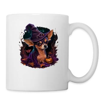 Chihuahua Costume d'Halloween - Citrouille - Mug blanc - blanc - Droite