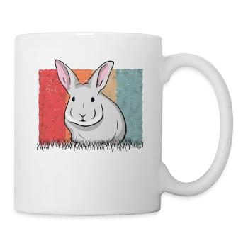 Lapin Rétro Lapin Lapin Vintage - Mug blanc - blanc - Droite
