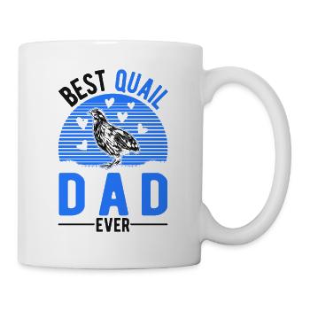 Meilleur papa de caille - Mug blanc - blanc - Droite