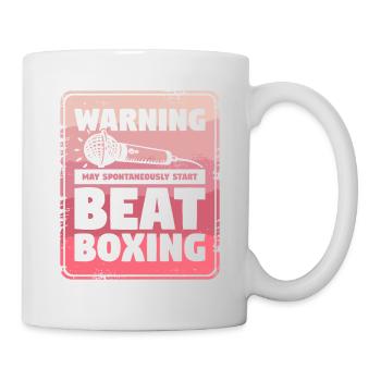 Avertissement peut spontanément démarrer beatboxing beatbox - Mug blanc - blanc - Droite