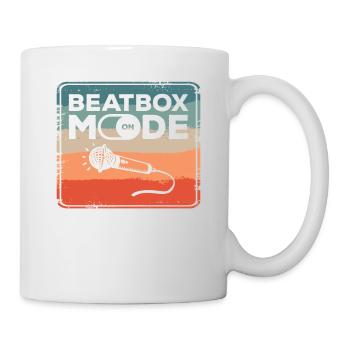Beatbox-Modus beim Beatboxing Beatboxer - Tasse - Weiß - Rechts