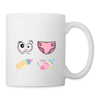 Prévisions pour 2024 Humour Futur Papa pour 2024 - Mug blanc - blanc - Droite