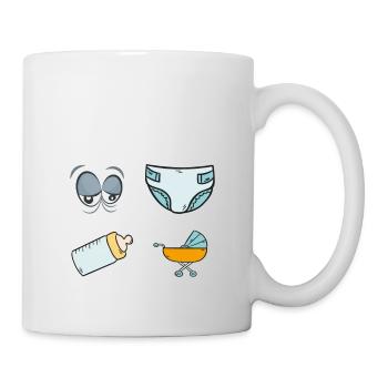 Prévisions pour 2024 Humour Futur Papa pour 2024 - Mug blanc - blanc - Droite