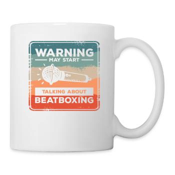 Avertissement : Peut commencer à parler de beatboxing - Mug blanc - blanc - Droite