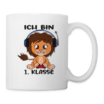 Ich Bin 1 Klasse Einschulung Schulanfang - Tasse - Weiß - Rechts