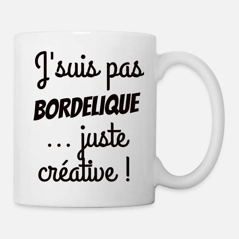 Cadeau amie bordélique créative - Mug blanc - blanc