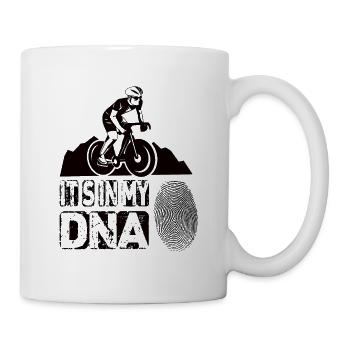 Rennrad fahren Its In My Dna - Tasse - Weiß - Rechts