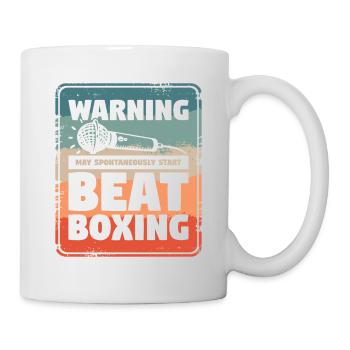 Avertissement peut spontanément démarrer beatboxing beatbox - Mug blanc - blanc - Droite
