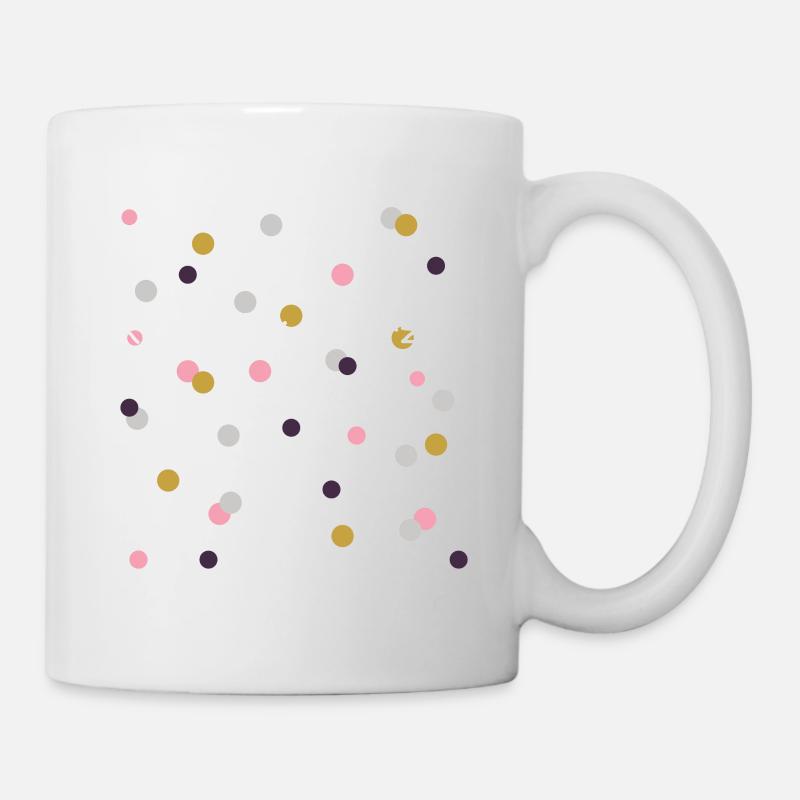 Konfetti im Herzen - Tasse - Weiß