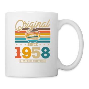 Vintage 1958 Geburtstagsgeschenk - Tasse - Weiß - Rechts