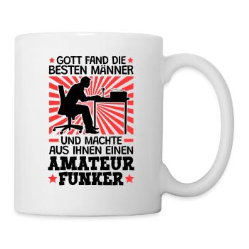 Gott fand die besten Amateurfunker Funkamateur - Tasse - Weiß - Rechts