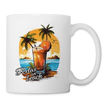 Relax on Beach Cocktail Beach Retreat - Mug - white - Right
