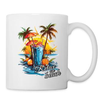 Relax on Beach Cocktail Beach Retreat - Mug - white - Right