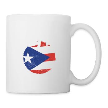 Fier drapeau portoricain de Porto Rico Wepa Latino - Mug blanc - blanc - Droite