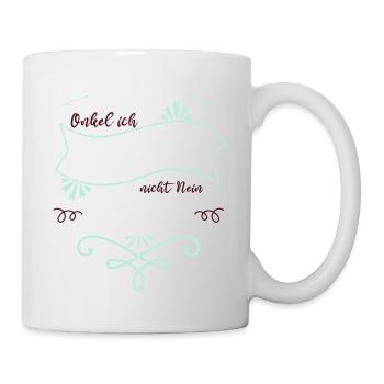 elternschaft humor onkel geschenk - Tasse - Weiß - Rechts