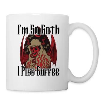 Satan Beelzebub Teufel Gothic Pentagram Mystisch - Tasse - Weiß - Rechts