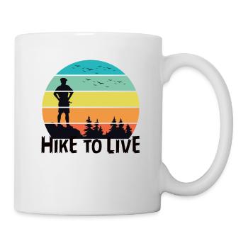 Hike To Live - Mug - white - Right