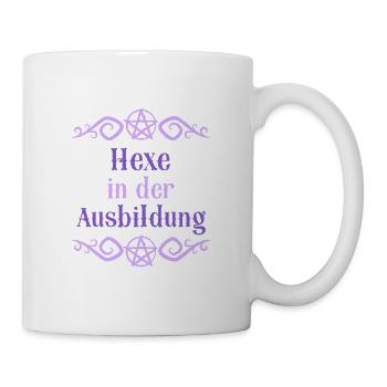 Hexe in der Ausbildung Gothic Pentagram - Tasse - Weiß - Rechts