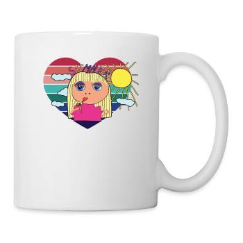 Ice Cream Summer Girl Holiday Holiday - Mug - white - Right