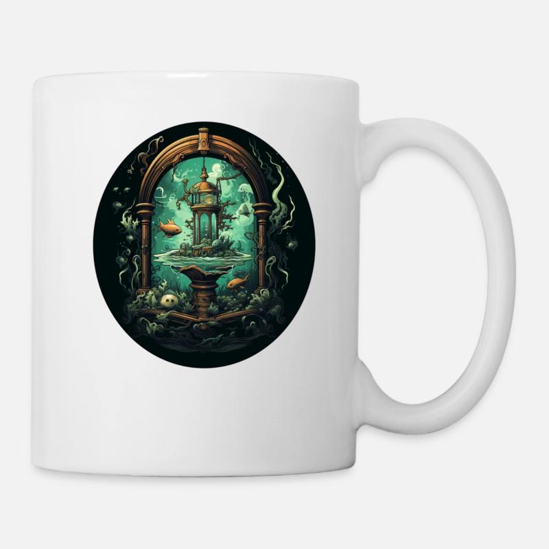 Aquarium mystère - Mug blanc - blanc