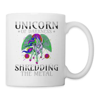 Goth Rock Satan Einhorn Festivals Death Metal - Tasse - Weiß - Rechts