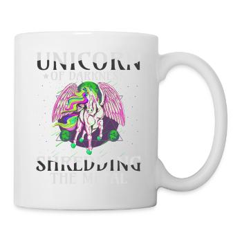 Goth Rock Satan Einhorn Festivals Death Metal - Tasse - Weiß - Rechts