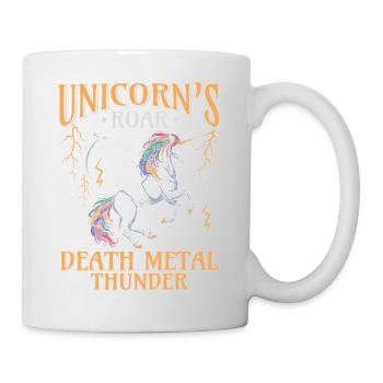 Goth Rock Satan Einhorn Festivals Death Metal - Tasse - Weiß - Rechts