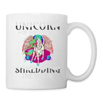 Goth Rock Satan Einhorn Festivals Death Metal - Tasse - Weiß - Rechts