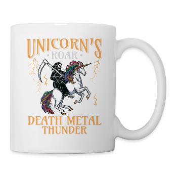 Goth Rock Satan Einhorn Festivals Death Metal - Tasse - Weiß - Rechts