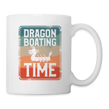 Drachenbootfahren Zeit Boot Paddeln Rudern - Tasse - Weiß - Rechts