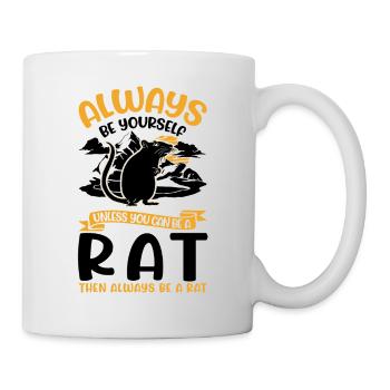 Rat Gift Rat domestique Rat Propriétaire - Mug blanc - blanc - Droite