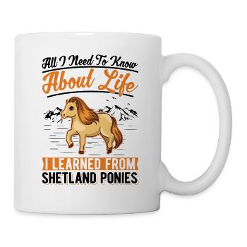Poney Shetland Poney Shetland Shetty - Mug blanc - blanc - Droite