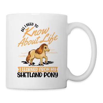 Poney Shetland Poney Shetland Shetty - Mug blanc - blanc - Droite