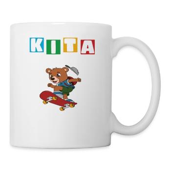 Kindergarten Abgänger Schulanfang Einschulung - Tasse - Weiß - Rechts