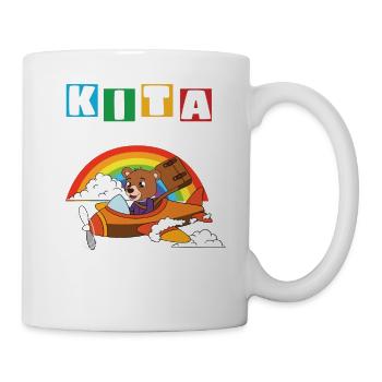 Kindergarten Abgänger Schulanfang Einschulung - Tasse - Weiß - Rechts