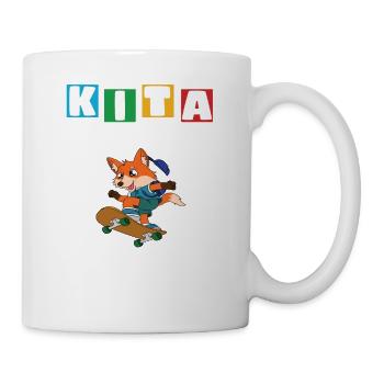 Kindergarten Abgänger Schulanfang Einschulung - Tasse - Weiß - Rechts