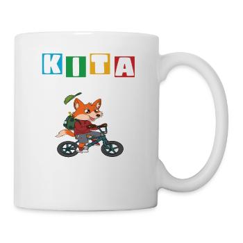 Kindergarten Abgänger Schulanfang Einschulung - Tasse - Weiß - Rechts