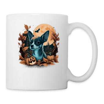 Chihuahua Costume d'Halloween - Citrouille - Mug blanc - blanc - Droite