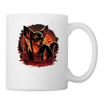 Chihuahua Costume d'Halloween - Citrouille - Mug blanc - blanc - Droite