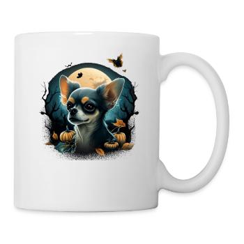 Chihuahua Costume d'Halloween - Citrouille - Mug blanc - blanc - Droite