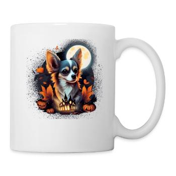 Chihuahua Costume d'Halloween - Citrouille - Mug blanc - blanc - Droite