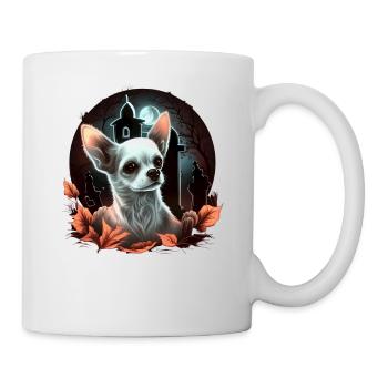 Chihuahua Costume d'Halloween - Citrouille - Mug blanc - blanc - Droite