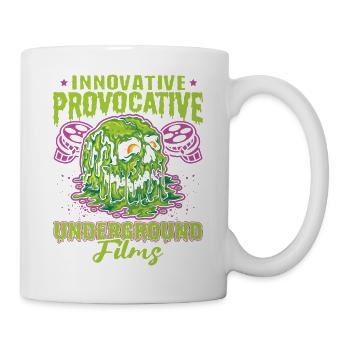 Underground Film, Independent Cinema, Horror - Tasse - Weiß - Rechts