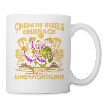 Underground Film, Independent Cinema, Horror - Tasse - Weiß - Rechts