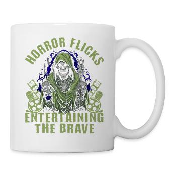 Zombie Horror Horror Film Festival + Halloween - Mug - white - Right