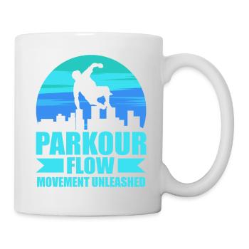 Parkour, Freerunning, Street Workout, Acrobatic - Tasse - Weiß - Rechts