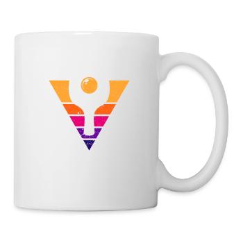 Ping Pong Retro Vintage 70s 80s Style Tischtennis - Tasse - Weiß - Rechts