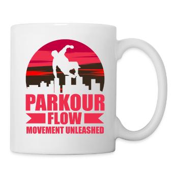 Parkour, Freerunning, Street Workout, Acrobatic - Tasse - Weiß - Rechts