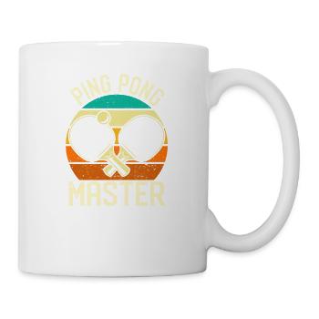Ping Pong Master Vintage Table Tennis Player Funny - Mug - white - Right