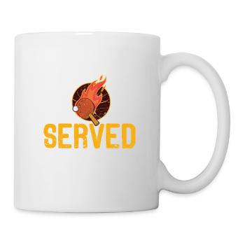 Vous venez d’être servi, joueur de tennis de table - Mug blanc - blanc - Droite
